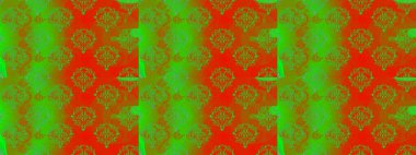 Düz Çiçek Elementleri Tasarımı. Renkli Yaz Temalı Kusursuz Arkaplan. Güzel kumaş deseni. Raster illüstrasyonunda trendsiz çiçek deseni.