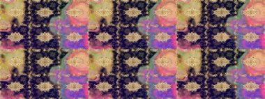 Raster eskiz deseni, altın antika ortaçağ dekoratifi, yapraklar ve gri renkli altın desenli süslemeler. Kraliyet lüksü, altın barok kumaş rengi..