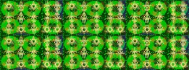 Güzel soyut kar taneleri raster tasarımı. Yeni yıl kar tanesi. Düz kar karalama ikonları, kar taneleri silueti yeşil, sarı ve kahverengi renkler noel afişi, kartlar.