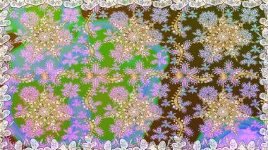 Geleneksel oryantasyon süsü. Klasik klasik klasik arka plan. Tarafsız renklerde, altın elementlerle kusursuz desen. Raster illüstrasyonu. Kusursuz klasik raster altın desenli.