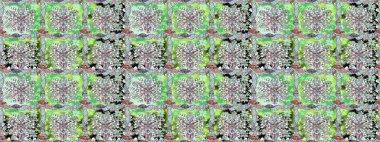 Raster çiçek izi. Çiçeksel, nötr, pürüzsüz desen. Raster Yumuşak kumaş deseni. Klasik taslak çizimi.