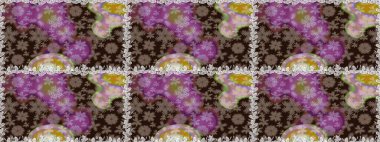 Sınır Kızılderili çiçekli paisley patten. Kusursuz süs izi. Etnik Mandala havlusu. Tebrik kartı geçmişi, boyama kitabı, arkaplan ve tekstil için kullanılabilir. Raster Henna tarzı.