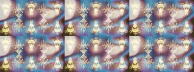 Geleneksel klasik süs. Arabesk ve çiçekli doğu raster desenleri. Arabesk ile klasik desen.