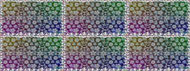 Çiçek arkaplan. Gri renkli şirin tekstil tarzında. Raster illüstrasyonu. Renkli, pürüzsüz desen. Çiçek duvar kağıdı.