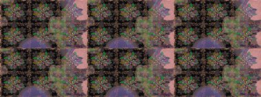 Duvar kağıdı, web sitesi arka planı, ambalaj kağıdı, davetiye, broşür, afiş veya web sitesi için kusursuz çiçek deseni kullanılabilir. Karalama elementleri. El çizimi Raster illüstrasyonu.