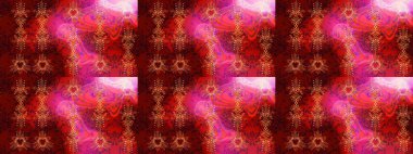 Kar Tanesi Simgesi. Raster illüstrasyonu. Kar tanesi kırmızı, pembe ve kahverengi renklerde izole edilmiş. Raster illüstrasyonu.