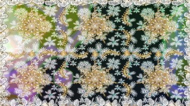 Kusursuz raster arka plan. Duvar kâğıdı barok, İspanyol kumaşı. Gri renklerde grafiksel, modern, pürüzsüz desen. Kusursuz çiçek deseni.