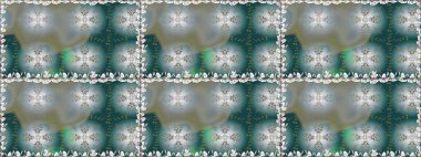 Raster. Gri renkli güzel çiçeklerle kusursuz desen, suluboya çiçek deseni, duvar kağıdı, kart veya kumaş için fayanslı..