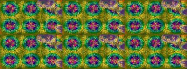 Renkli elementlerle Raster ilginç desen