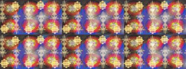 Kar tanesi ikonu, izole edilmiş. Simgeler, etiketler. Düz dizayn. Renkli kar tanesi Raster çizimi. Renkli arka planda kar taneleri. Raster illüstrasyonu.