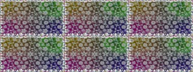 Çiçekli, suluboya desenli kusursuz çiçek deseni. Düz Çiçek Elementleri Tasarım Raster illüstrasyonu. Gri renkli çiçekler. Renkli Bahar Teması: Kusursuz Arkaplan.