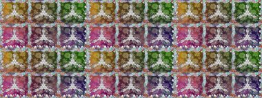 Küçük çiçekte güzel bir desen. Küçük renkli çiçekler. Çiçekli bahar çiçekleri. Moda baskıları için zarif bir şablon. Motley illüstrasyonu.