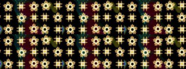 Renkli elementlerle Raster ilginç desen