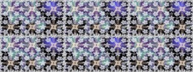 Raster illüstrasyonu. Tarafsız renklerde yaprakları olan yabani çiçekler. Kusursuz bir arka plan modeli. Suluboya, elle çizilmiş.