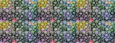 Küçük çiçekteki sevimli çiçek deseni. Gri renkli çiçekler.