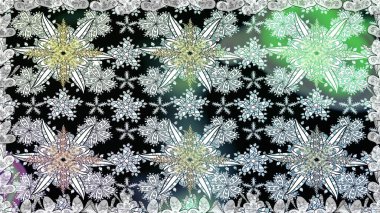 Raster illüstrasyonunda kusursuz çiçek deseni. Tarafsız renklerde çiçekler.