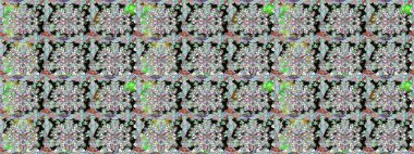 Küçük çiçekli şirin bir desen. Çiçek ve yapraklı çiçek deseni. Raster illüstrasyonu.