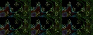 Şirin çiçekler. Raster Moda kumaş deseni. Çizgi çizimi deseni.