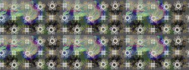 Raster illüstrasyonu. Kar taneleri ve raster arkaplanlı Noel karalaması deseni.