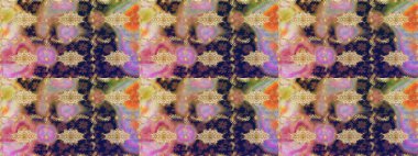 Eskiz oryantal klasik altın desen. Bej rengi üzerinde altın tekrarlayan elementler içeren Raster soyut arkaplanı.