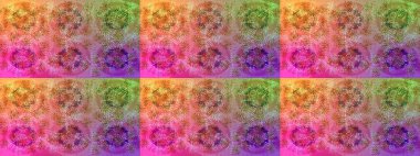 Renkli elementlerle Raster ilginç desen