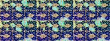 Soyut duvar kâğıdı, ambalaj dekorasyonu. Mavi renkli Raster altın deseni. Kış sembolü, Mutlu Noeller, Mutlu yıllar 2019. Altın kar tanesi basit çizim kalıbı.