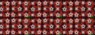 Kahverengi, kırmızı ve nötr renklerde kar taneleri. Renkli arka planda izole tatlı kar taneleri. Kar tanesi raster deseni. Raster illüstrasyonu.