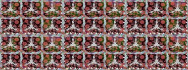 Çiçekli, suluboya desenli kusursuz çiçek deseni. Raster deseni. Küçük çiçekte güzel bir çiçek deseni..