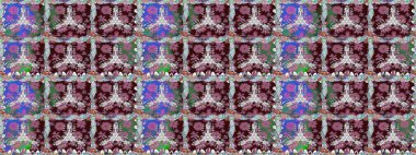 Raster dikişsiz çiçek deseni. Vadinin çiçekleri kahverengi renklerde.