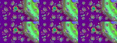 Raster illüstrasyonu. Tony 'nin kumaş kalıbını çiz. Modaya uygun kumaş deseni. Küçük çiçekte sevimli çiçek deseni var..