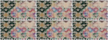 Güzel, pürüzsüz bir desen. Düz Çiçek Elementleri Tasarımı. Yazdır. Güzel kumaş deseni. Raster çiçekli arka plan. Renkli Yaz Temalı Kusursuz Arkaplan.