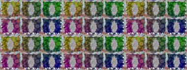 Trendy seamless Floral Pattern In Raster illustration. Flat Flower Elements Design. Beautiful fabric pattern. Colour Summer Theme seamless pattern Background.