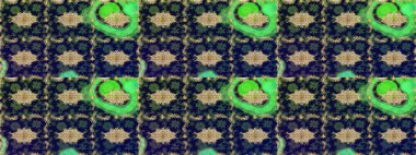 Damask altın soyut çiçek deseni gri renkte. Raster illüstrasyonu. Süsleme.