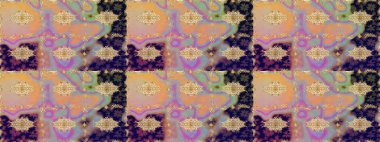 Süslü raster dekorasyonu. Altın elementlerle bej renklerde altın desen. Barok biçiminde duvar kağıdı tasarımı için şablon çizimi arkaplanı.