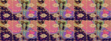 Süslü raster dekorasyonu. Lüks, kraliyet ve Viktorya dönemi konsepti. Pembe renklerdeki altın element. Klasik barok çiçek deseni pembe yerine altın rengi..