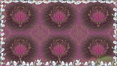 Düz çiçek öğeleri tasarım. Güzel kumaş deseni. Raster çizimde sorunsuz çiçek desenli. Bahar Tema Dikişsiz desen arka plan rengi.