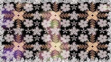 Motley illüstrasyonu. Küçük renkli çiçekler. Küçük çiçekte güzel bir desen. Moda baskıları için zarif bir şablon. Siyah çiçekli bahar çiçekleri.