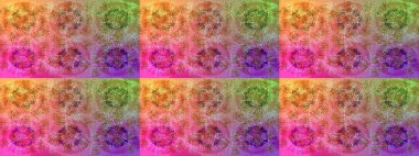 Renkli elementlerle Raster ilginç desen