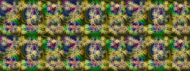 Raster illüstrasyonu. Sihirli yeşil, kahverengi ve gri tatil soyut arka plan yıldız ve düşen kar taneleri. Noel yeşili, kahverengi ve gri.