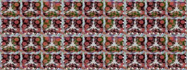 Çiçekli, suluboya desenli kusursuz çiçek deseni. Raster deseni. Küçük çiçekte güzel bir çiçek deseni..