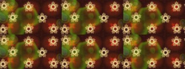 Renkli arka planda güzel kar taneleri. Raster kar taneleri deseni. Raster illüstrasyonu.