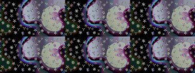 Çiçek izi. Suluboya tarzında gri renkli çiçekler. Suluboya çizim deseni.