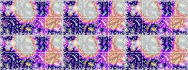 Güzel kumaş deseni. Bahar Tema Dikişsiz desen arka plan rengi. Raster çizimde sorunsuz çiçek desenli. Düz çiçek öğeleri tasarım.