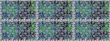 Düz Çiçek Elementleri Tasarımı. Sevimli çiçek raster deseni. Gri renkli çiçekler. Kusursuz Renksiz Bahar Teması Kusursuz Arkaplan.