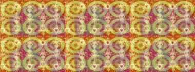 Bokeh nötr, sarı, bej ve kar taneleriyle dekoratif Noel arkaplanı. Raster illüstrasyonu.