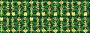 Kar tanesi kışı yeşil, mavi ve sarı renklerde yalıtılmış. Yeşil, mavi ve sarı ikon silueti. Raster illüstrasyonu. Noel tasarımı için. Yeni yıl tabelası. Kutlamanın sembolü.