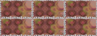 Renkli çiçekler. Çiçeksiz desenli arka plan, yaz çiçekleri. Renkli Bahar Temalı Kusursuz Arkaplan. Düz Çiçek Elementleri Tasarımı.