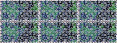 Düz Çiçek Elementleri Tasarımı. Sevimli çiçek raster deseni. Gri renkli çiçekler. Kusursuz Renksiz Bahar Teması Kusursuz Arkaplan.