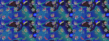 El çizimi Noel Raster illüstrasyonu. Kar Taneleri Karalamaları. Yeni Yıl Dekoratif Kar Taneleri Arkaplanı.