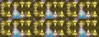 Kar tanesi süs desen. Snowflakes desen. Raster resim. Kar taneleri arka plan. Düz çizmek özgeçmişlerine izole soyut kar taneleri ile.